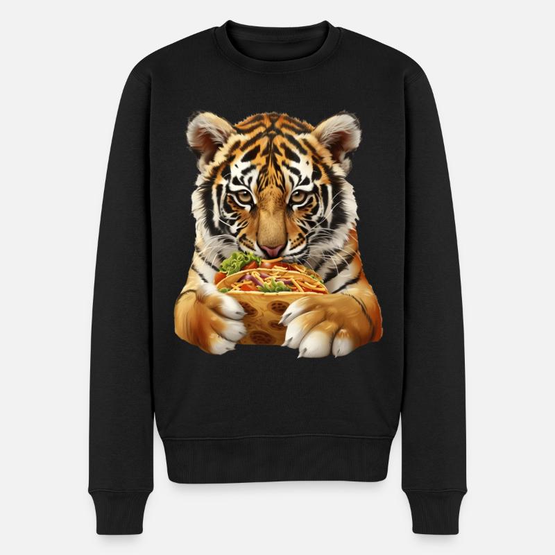 Tigre - Pull Premium bio Homme - noir