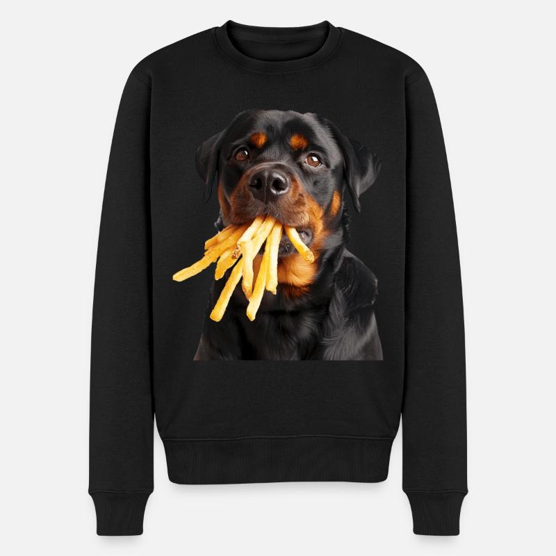 Rottweiler - Männer Premium Bio Pullover - Schwarz