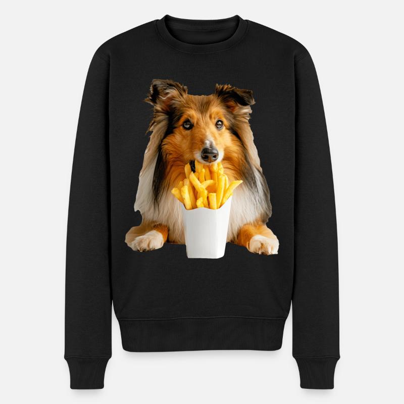 Chien de berger Shetland - Pull Premium bio Homme - noir
