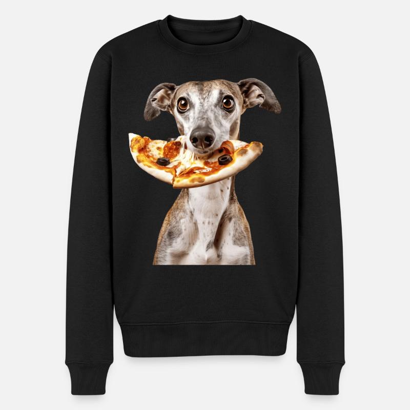 Windhund - Männer Premium Bio Pullover - Schwarz