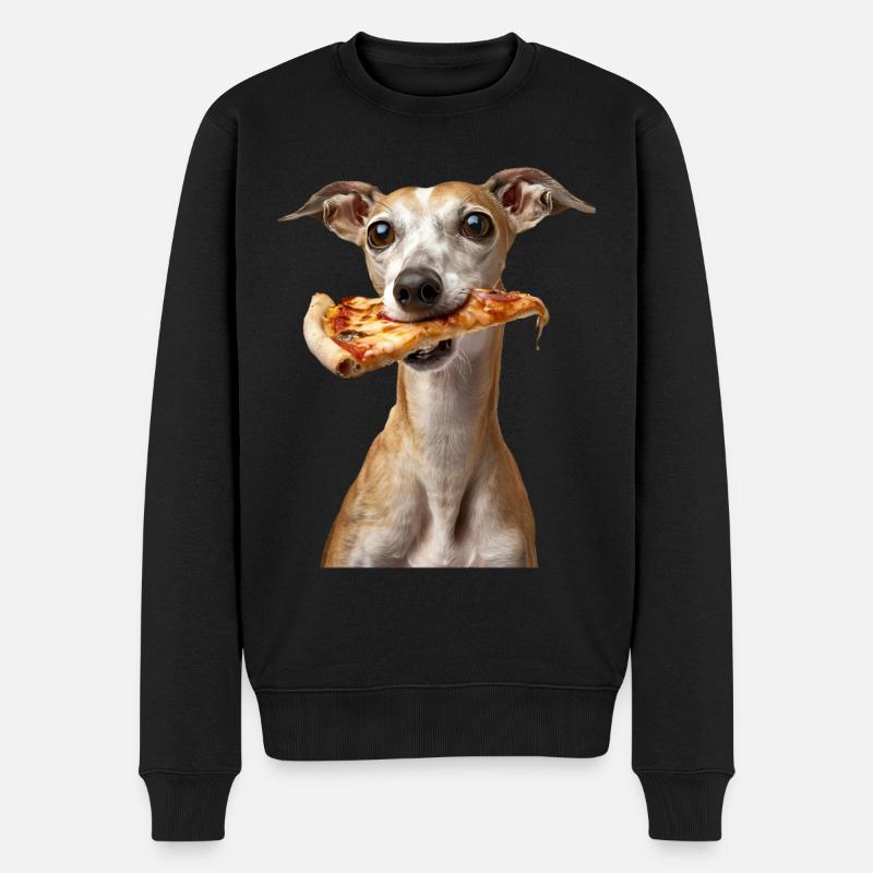 Whippet - Männer Premium Bio Pullover - Schwarz