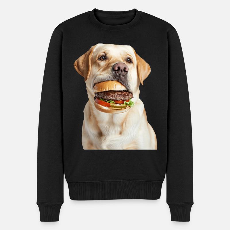 Labrador Retriever - Männer Premium Bio Pullover - Schwarz