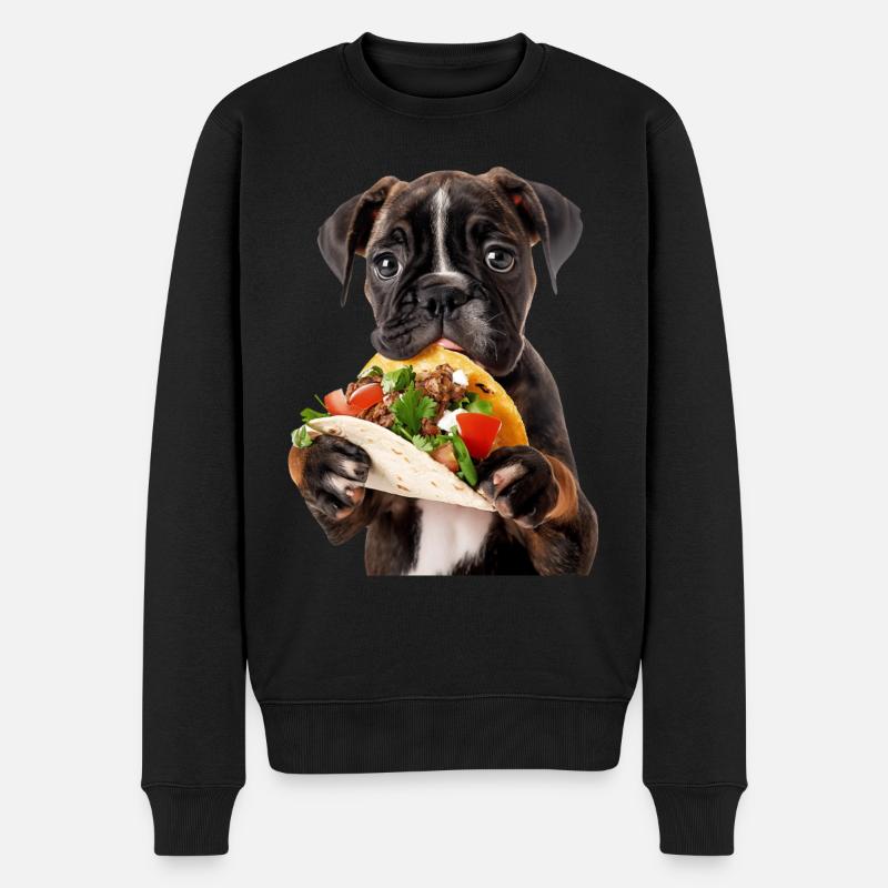 Boxer - Männer Premium Bio Pullover - Schwarz