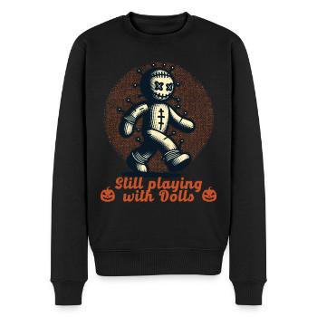 Poupée vaudou Creepy Party Design - Pull Premium bio Homme - noir - Devant - Nico (187cm)