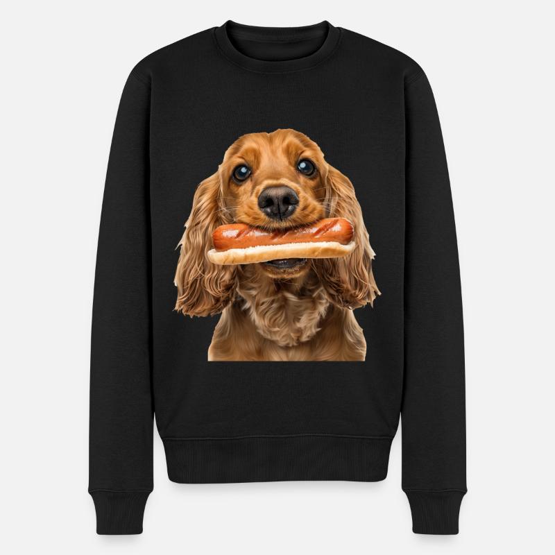 Cocker Spaniel - Pull Premium bio Homme - noir