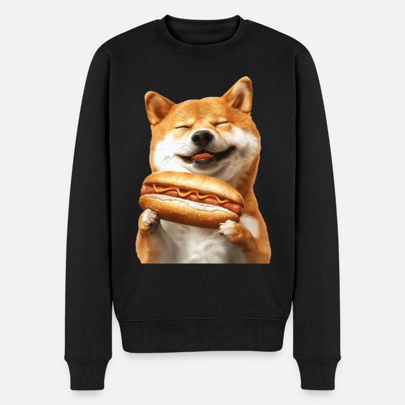 Shiba Inu - Pull Premium bio Homme - noir