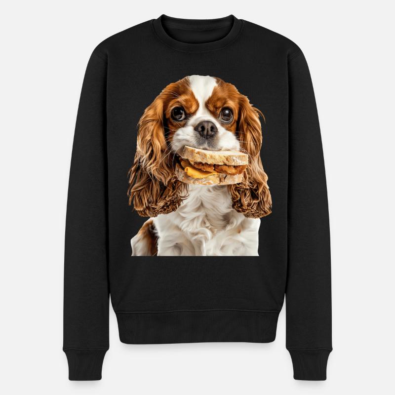 Cavalier King Spaniel - Pull Premium bio Homme - noir