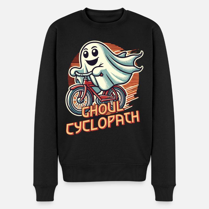 Ghoul Cyclopathe Ghost Cyclisme - Pull Premium bio Homme - noir