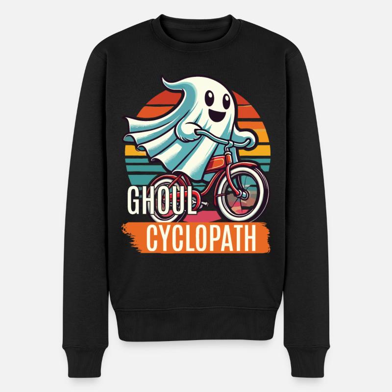 Ami fantôme à vélo - Pull Premium bio Homme - noir