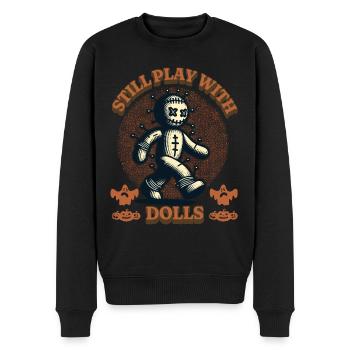 Still Playing With Dolls - Männer Premium Bio Pullover - Schwarz - Vorne - Nico (187cm)