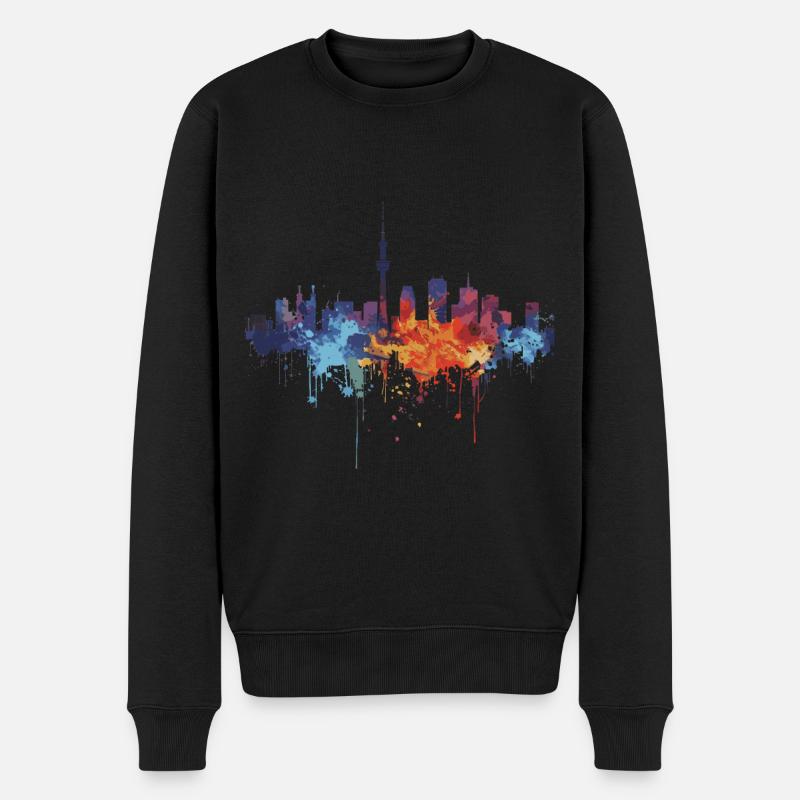 Hiroshima - Männer Premium Bio Pullover - Schwarz