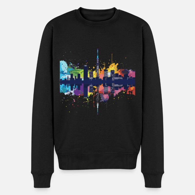 Kasugai - Männer Premium Bio Pullover - Schwarz