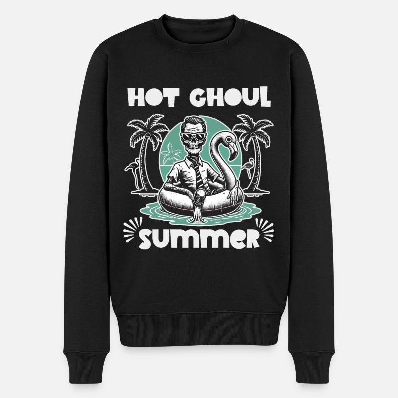 Heißer Ghoul Sommer Strandspaß - Männer Premium Bio Pullover - Schwarz