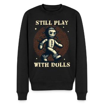 Toujours jouer avec des poupées Poupée vaudou Halloween - Pull Premium bio Homme - noir - Devant - Nico (187cm)
