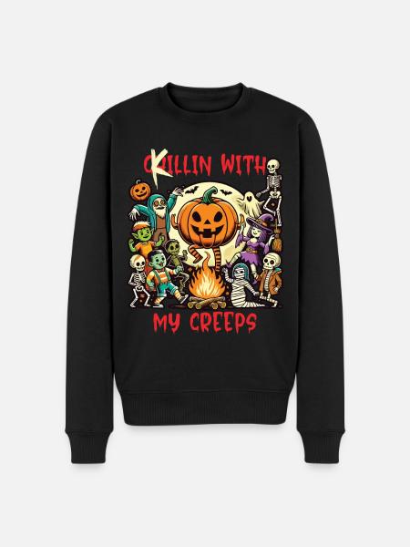 Halloween fun with your creeps - Men's Premium Organic Jumper - black
