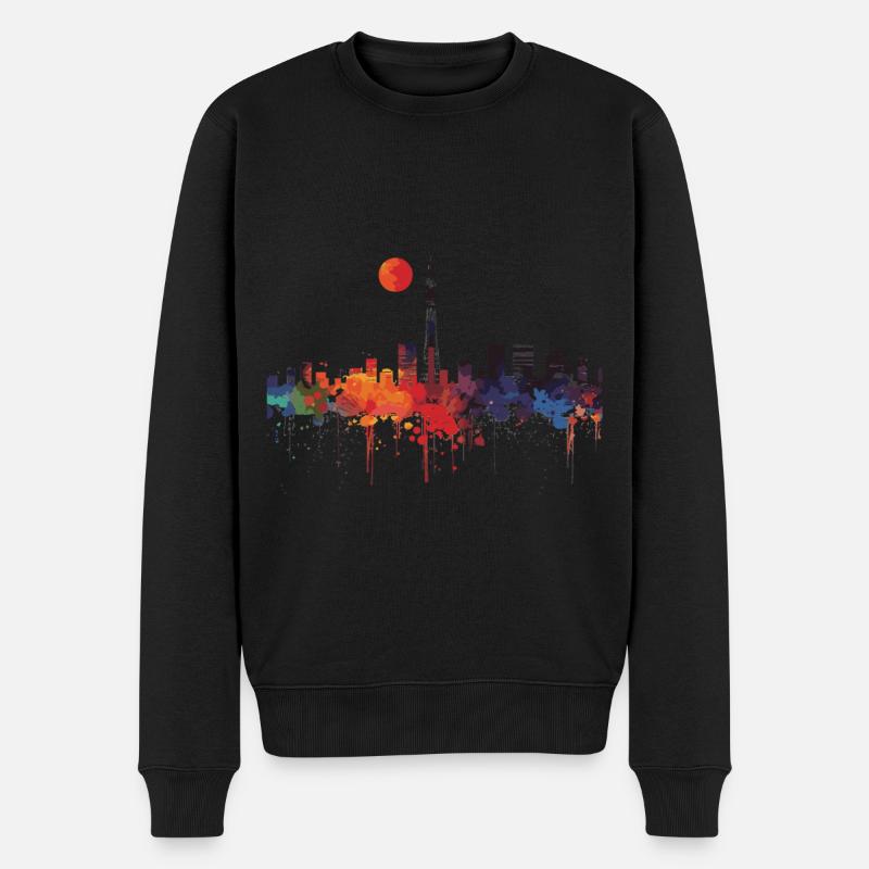Tama - Männer Premium Bio Pullover - Schwarz