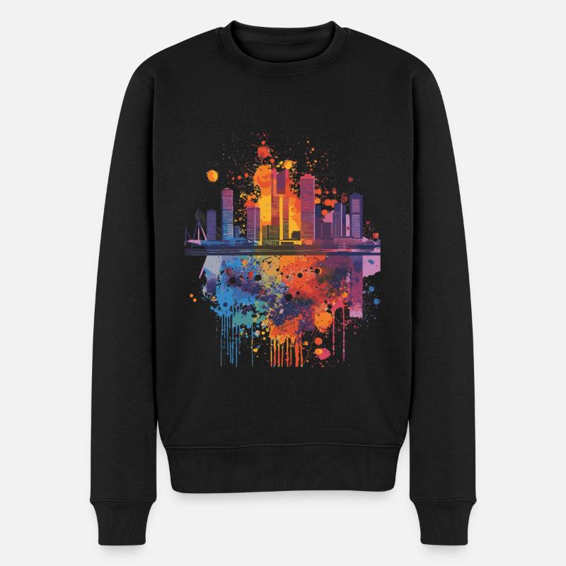 Rotterdam - Pull Premium bio Homme - noir