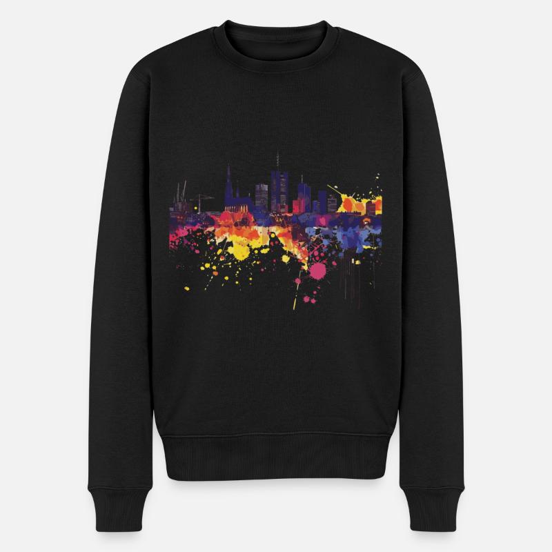 Utrecht - Männer Premium Bio Pullover - Schwarz