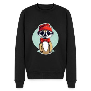 Tenue de Noël suricate - Pull Premium bio Homme - noir - Devant - Nico (187cm)