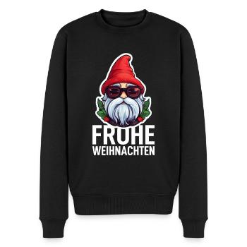 Gnome Gnome Christmas - Men's Premium Organic Jumper - black - Front - Nico (187cm)
