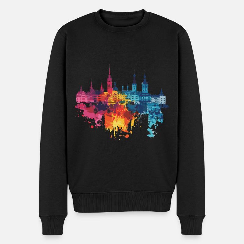 Lublin - Männer Premium Bio Pullover - Schwarz