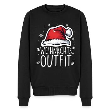 Christmas Outfit Christmas - Men's Premium Organic Jumper - black - Front - Nico (187cm)