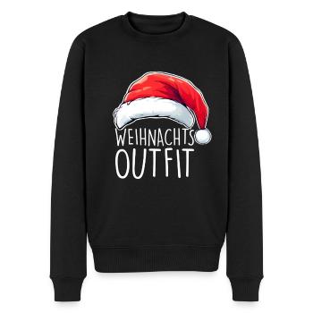 Christmas Outfit - Men's Premium Organic Jumper - black - Front - Nico (187cm)
