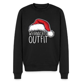 Christmas Outfit Christmas - Men's Premium Organic Jumper - black - Front - Nico (187cm)