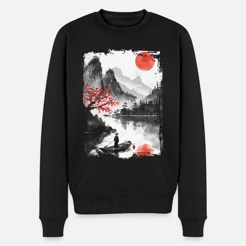 Japon - Pull Premium bio Homme - noir