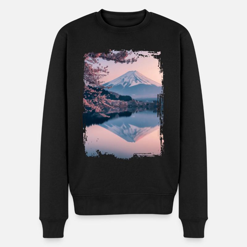 Japan - Männer Premium Bio Pullover - Schwarz
