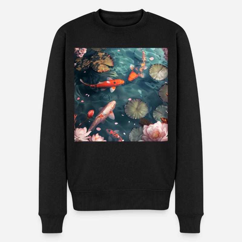 Japan - Männer Premium Bio Pullover - Schwarz