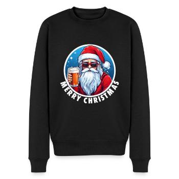 Weihnachtsmann - Männer Premium Bio Pullover - Schwarz - Vorne - Nico (187cm)