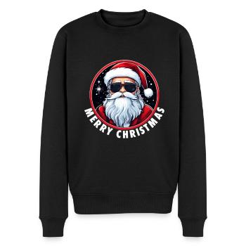 Weihnachtsmann - Männer Premium Bio Pullover - Schwarz - Vorne - Nico (187cm)