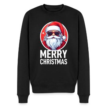 Weihnachtsmann - Männer Premium Bio Pullover - Schwarz - Vorne - Nico (187cm)