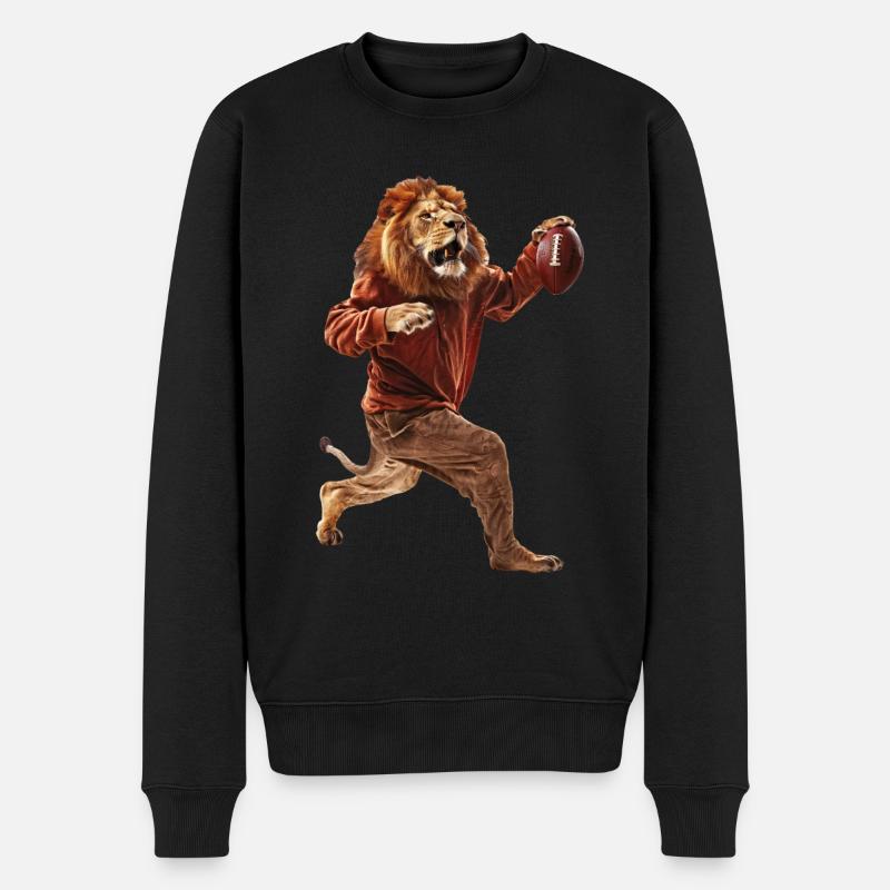 Lions Football - Pull Premium bio Homme - noir