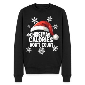 Les calories de Noël ne comptent pas - Pull Premium bio Homme - noir - Devant - Nico (187cm)