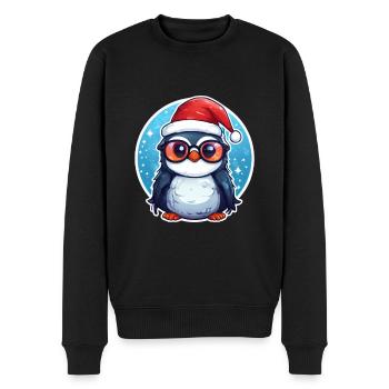 Tenue de Noël Pingouin - Pull Premium bio Homme - noir - Devant - Nico (187cm)