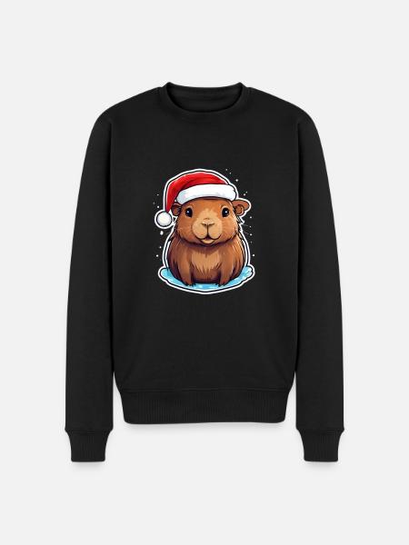 Noël de Capybara - Pull Premium bio Homme - noir