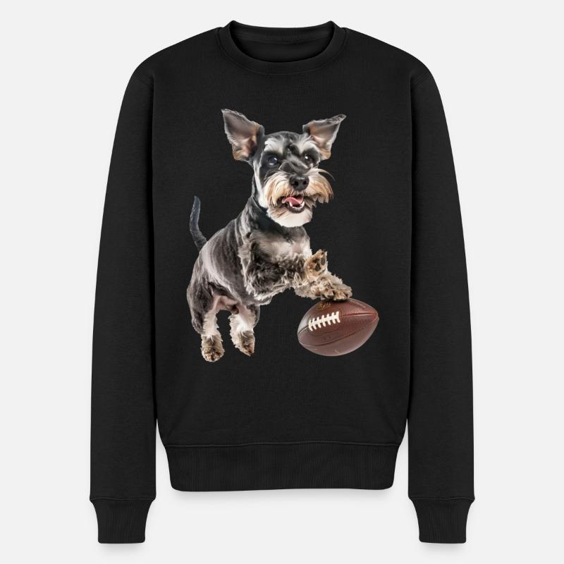 Schnauzer nain - Pull Premium bio Homme - noir