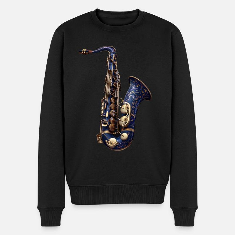 Saxophone - Pull Premium bio Homme - noir