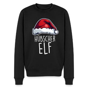 Joli Noël Elfe - Pull Premium bio Homme - noir - Devant - Nico (187cm)