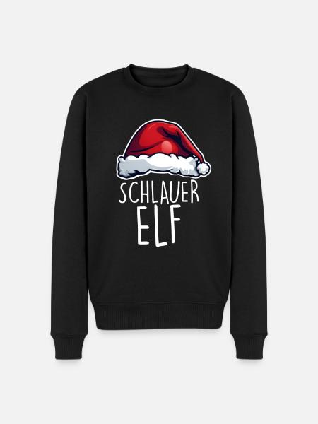 Smart Elf Christmas - Men's Premium Organic Jumper - black