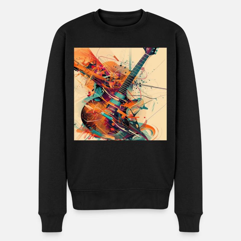 Guitare - Pull Premium bio Homme - noir