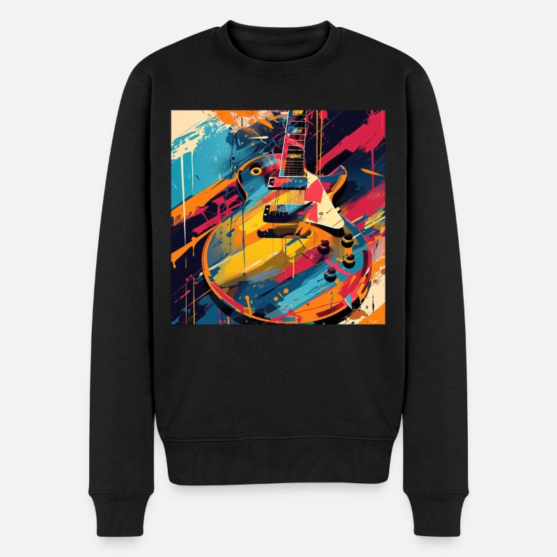 Guitare - Pull Premium bio Homme - noir