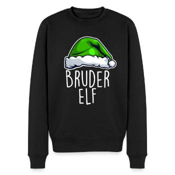 Bruder Elf - Männer Premium Bio Pullover - Schwarz - Vorne - Nico (187cm)
