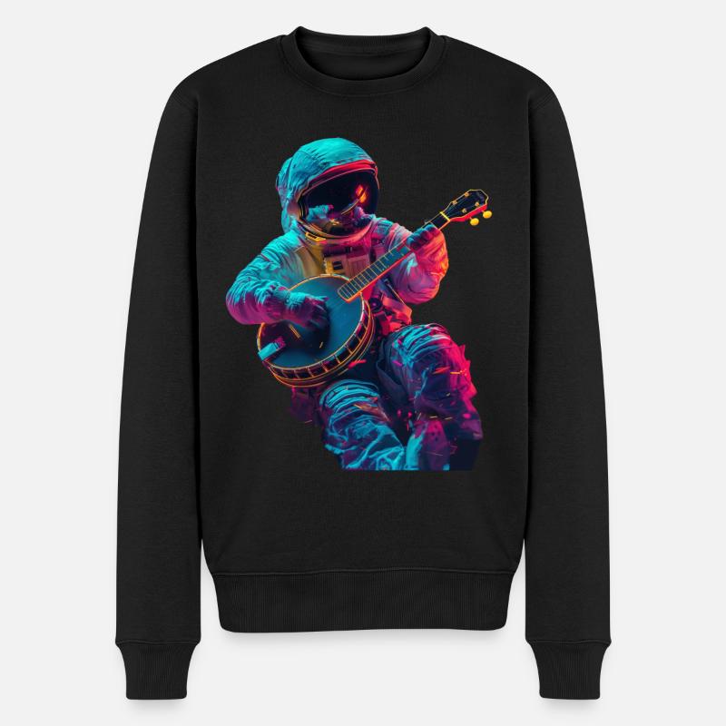 Banjo astronaute - Pull Premium bio Homme - noir