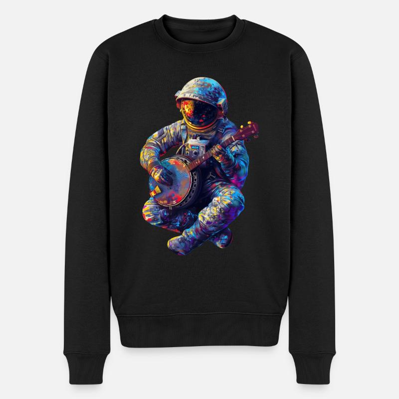 Banjo astronaute - Pull Premium bio Homme - noir