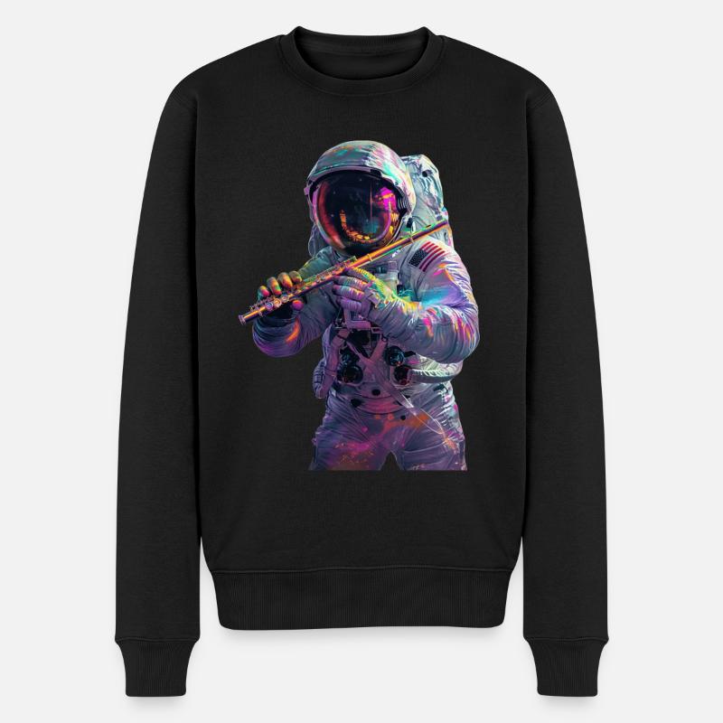 Flûte d’astronaute - Pull Premium bio Homme - noir