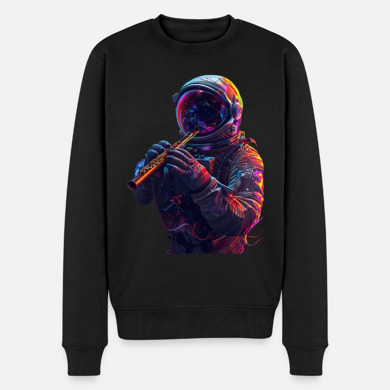 Flûte d’astronaute - Pull Premium bio Homme - noir