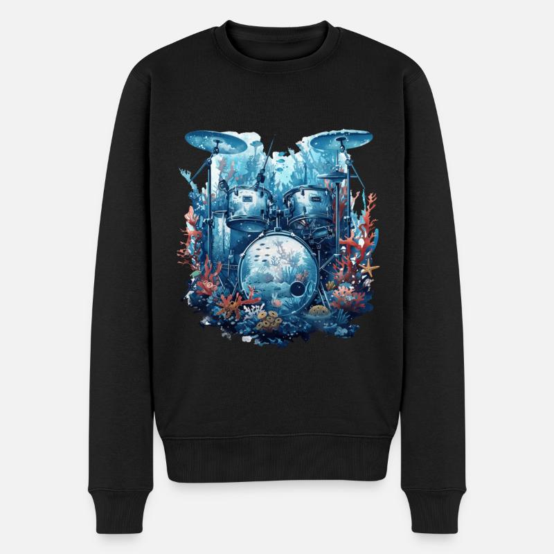 Fûts de poisson - Pull Premium bio Homme - noir